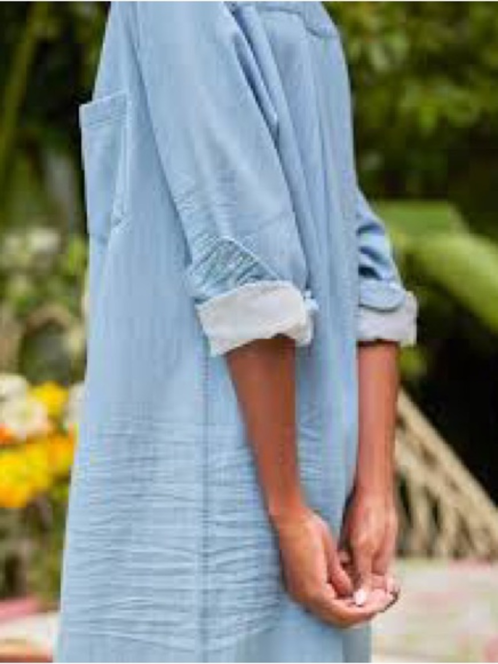 Frank & Eileen Rory Maxi Denim Shirtdress, Classic Blue Wash, XS - Picture 10 of 15